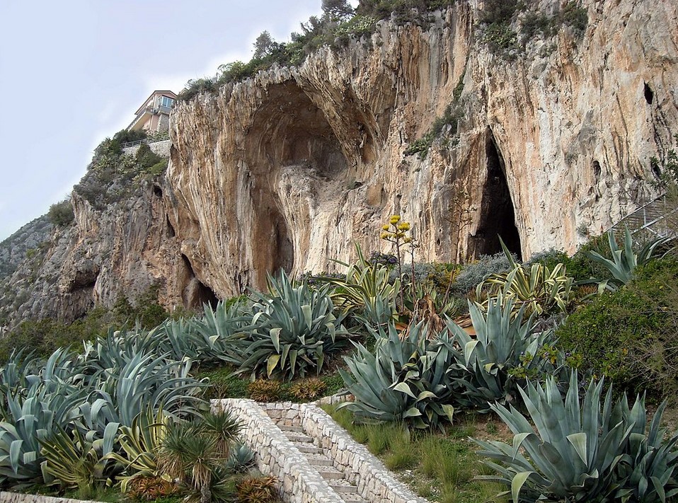 Balzi Rossi caves where the Venus figurines were found