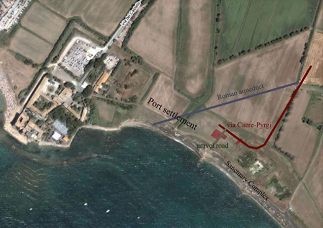 Pyrgi, the seaport and the sanctuaries