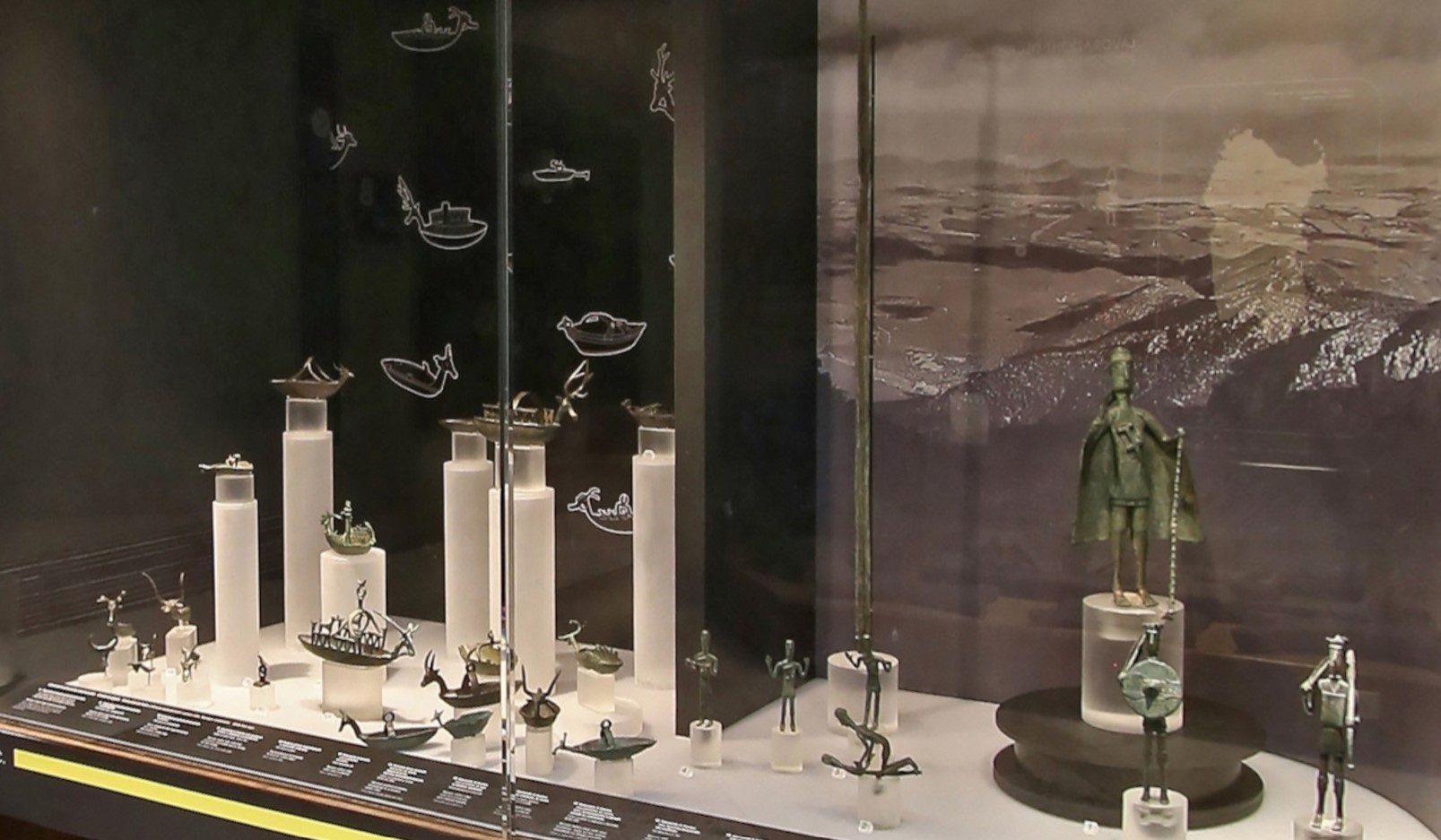 Some Nuragic bronze statuettes in the National Archaeological Museum in Cagliari