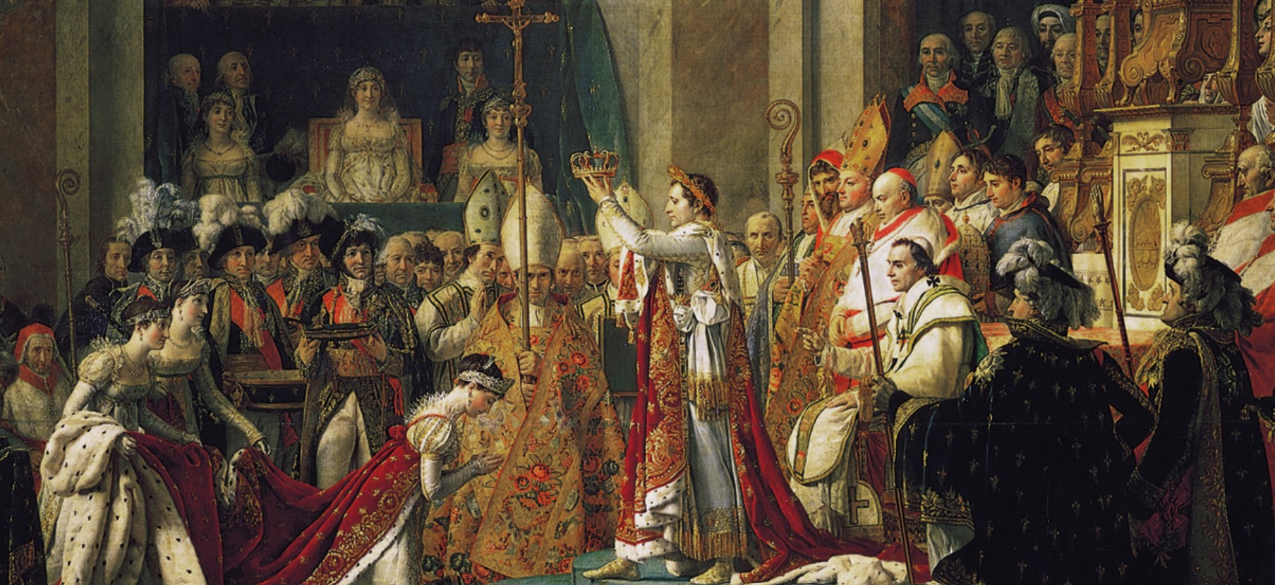 A detail of Coronation of Napoleon I, by Jacques-Louis David (1805)