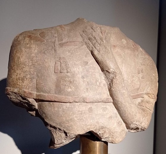 The bust of Capestrano Lady, Archaeological Museum, Chieti. Some archaeologists have put forward the theory that she was the lady companion of the warrior