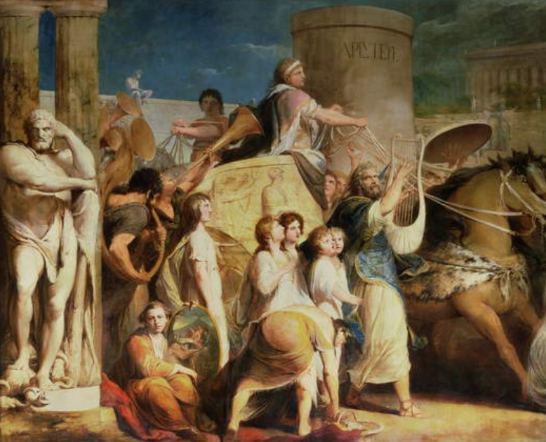 Crowning the Victors at Olympia - Hiero of Syracuse and victors, by James Barry, c. 1777-1784, Royal Society of Arts, London