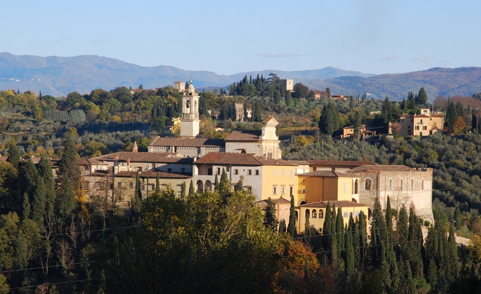 Florence Charterhouse, Florence, Italy. Monastery: overview from Le Gore (Via Volterrana)
