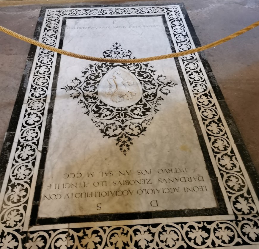 The tombstone of Leone Acciaiuoli in the Church of the Holy Apostles, Florence