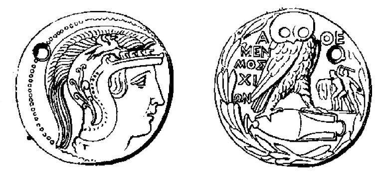 Coin of Athens - Overbeck, Geschichte der Plastik, i. 116.