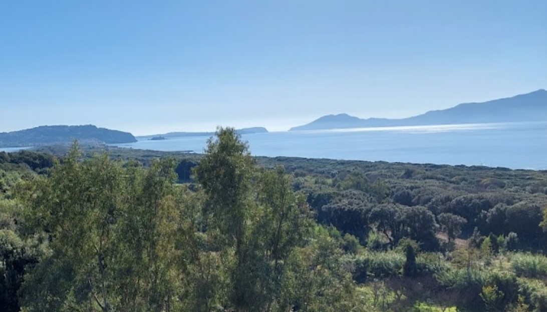 Islands of Procida, Vivara and Ischia seen from the Archaeological Park of Cuma