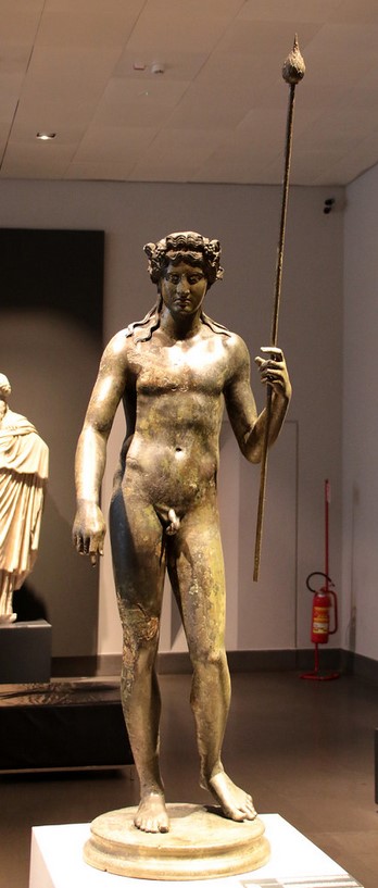 Rome, Palazzo Massimo alle Terme, statue of Dionysus, in bronze; found in fragments from the foundations of Ponte Garibaldi