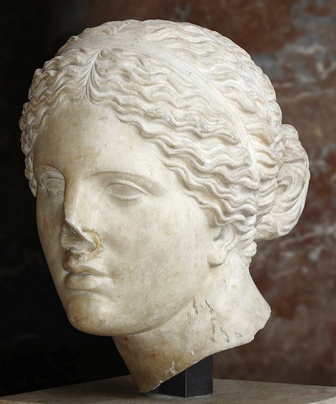 Aphrodite head, Louvre Museum, Paris