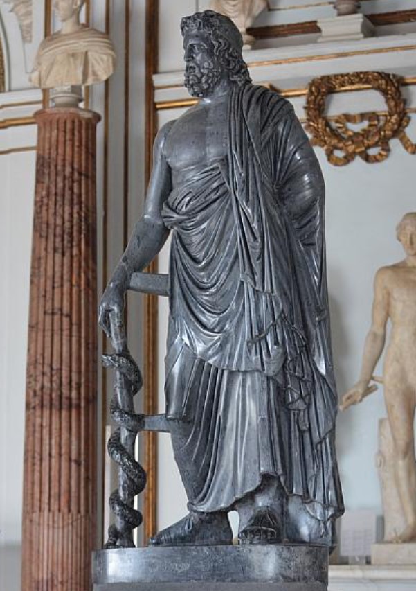Asclepius or Asklepios, 2nd century CE, Capitoline Museums (Musei Capitolini), Rome